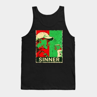 Italian Jannik sinner retro art Tank Top